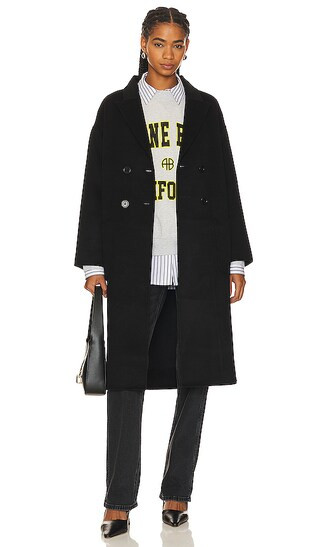 ANINE BING Dylan Coat in Black. - size M | Revolve Clothing (Global)