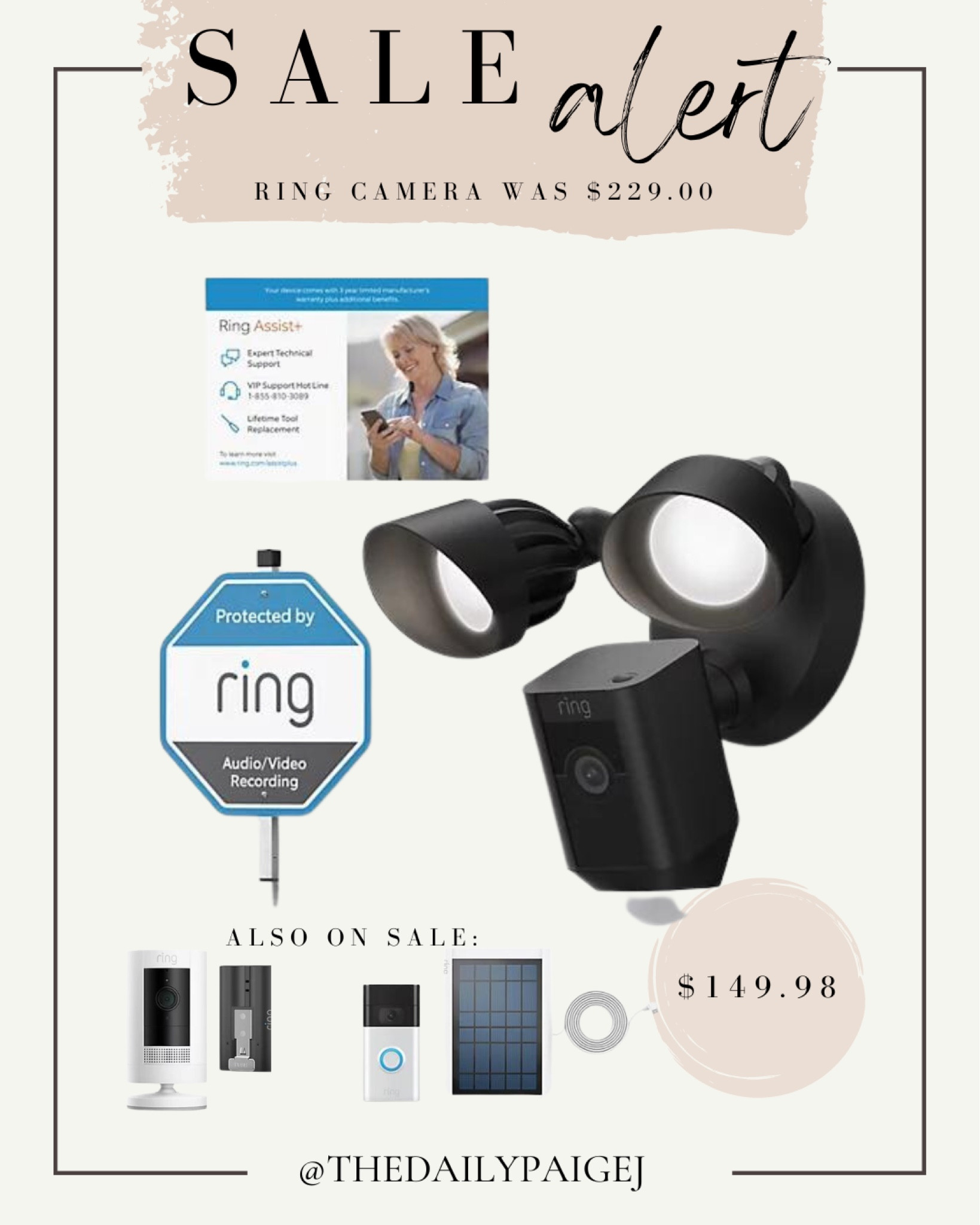 Ring floodlight qvc sale