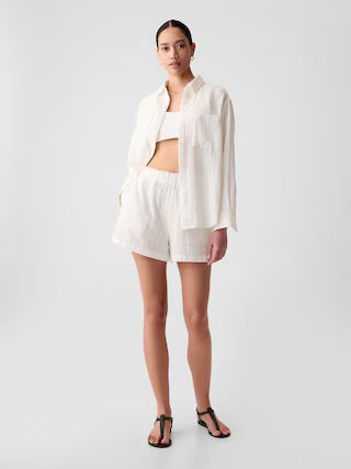 Crinkle Gauze Pull-On Shorts | Gap (US)