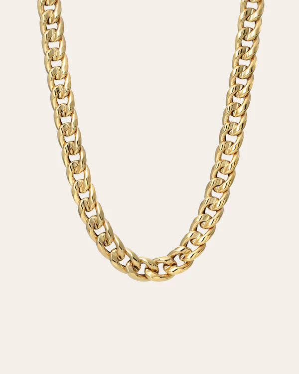 14K Extra Large Miami Cuban Link Necklace | Zoe Lev Jewelry
