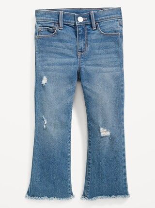 High-Waisted Ripped Frayed-Hem Flare Jeans for Toddler Girls | Old Navy (US)