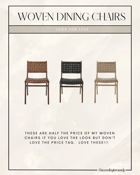 Woven dining chairs! Love these. Not budget friendly but not high end - right in the middle and great reviews. 

#LTKsalealert #LTKhome