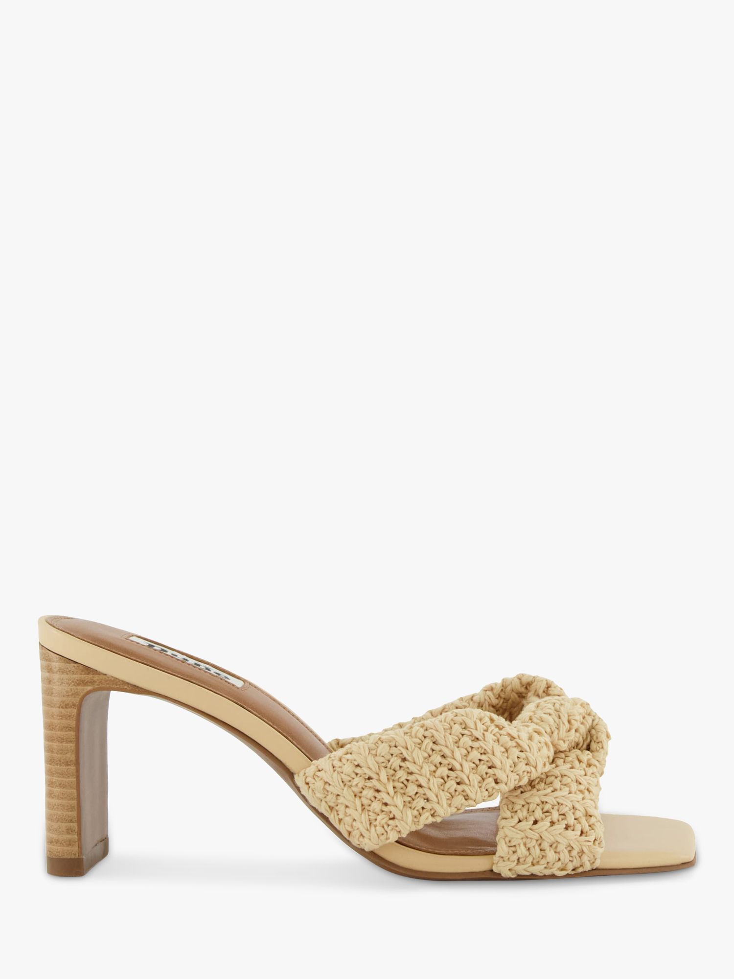 Dune Maize Raffia Mules, Beige | John Lewis (UK)