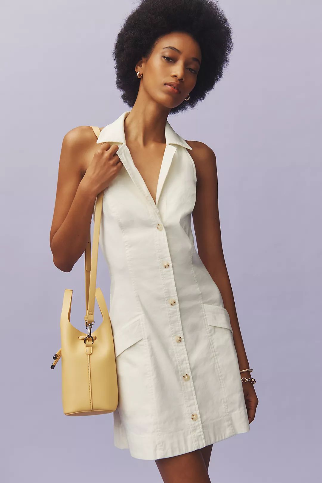 Maeve Sleeveless T-Back Blazer Mini Dress | Anthropologie (US)