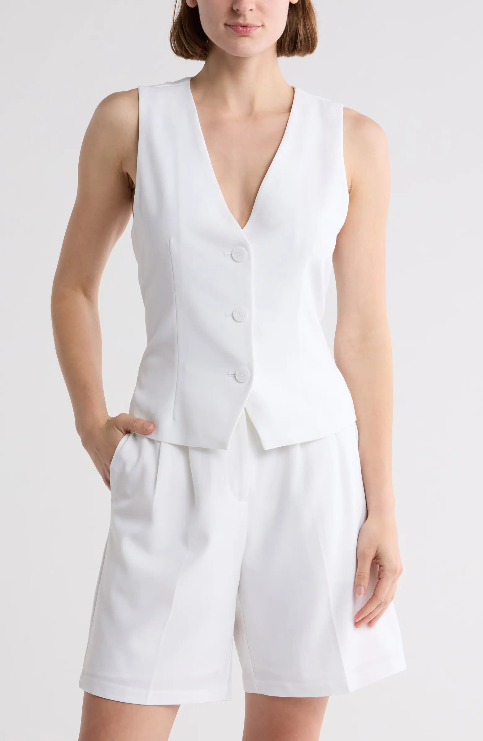 Button Front Vest | Nordstrom Rack