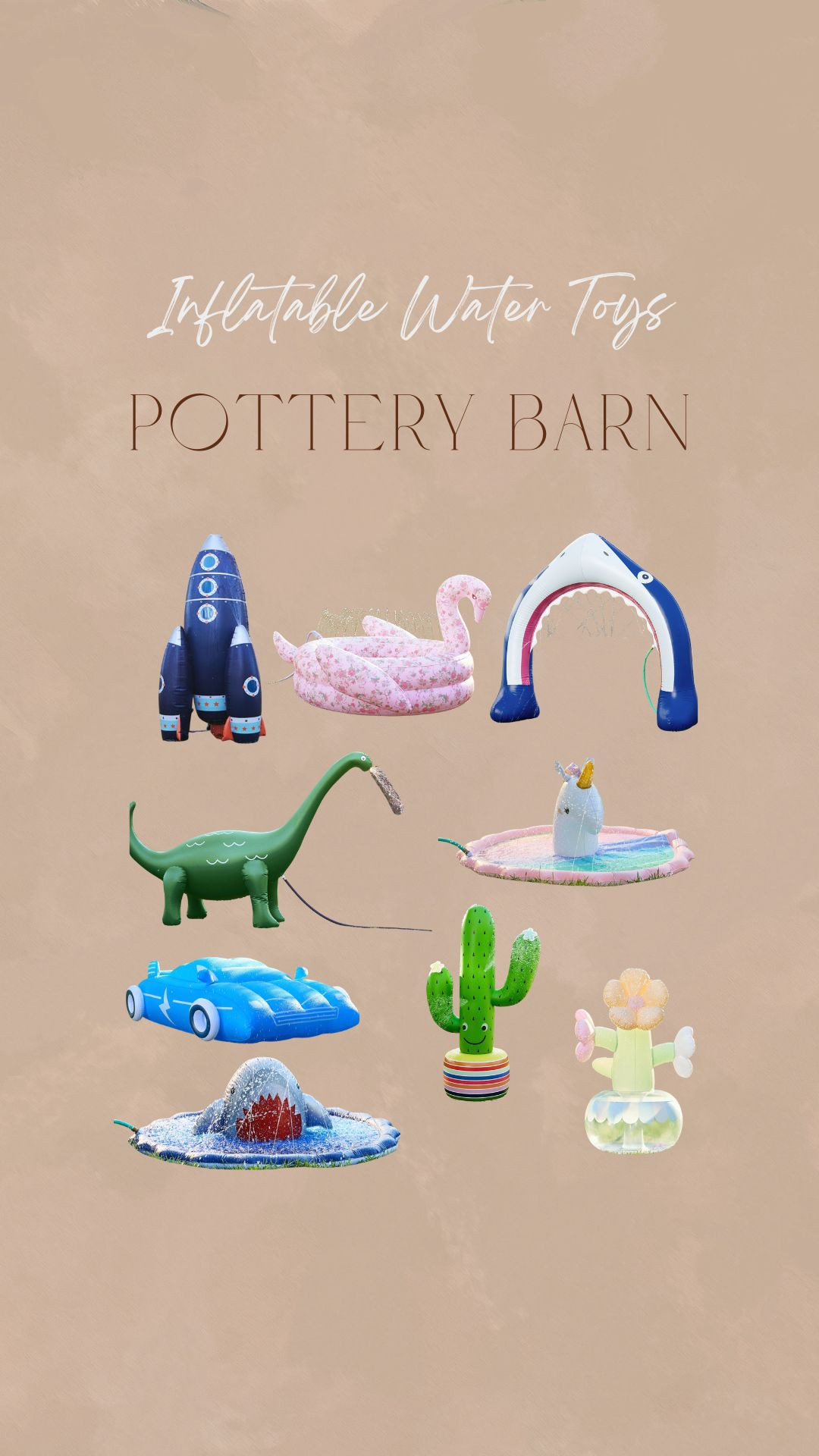 Pottery Barn Inflatable Water Toys !! Keep the kids cool all summer with these fun sprinkler inflatables. 

 #LTKSeasonal #LTKSwim #LTKKids