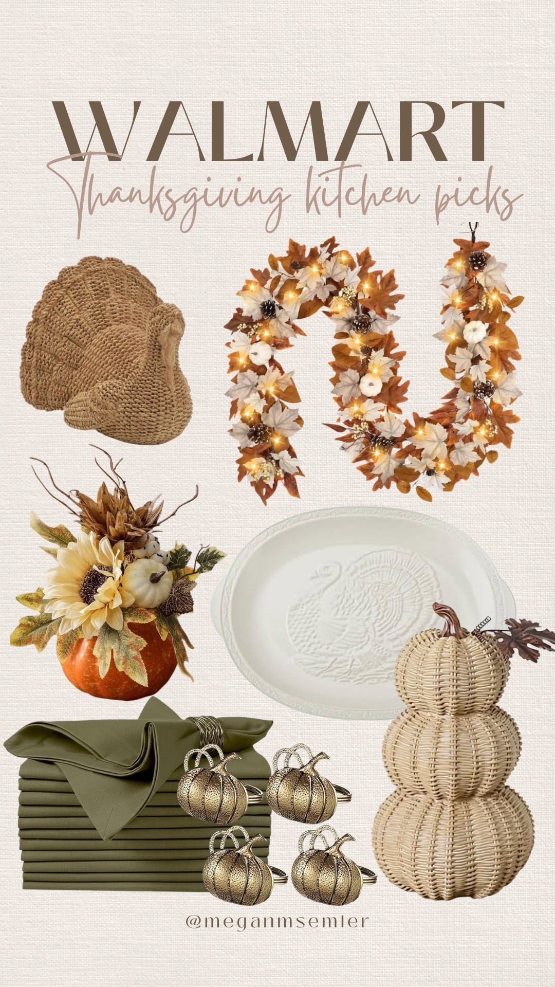Walmart Thanksgiving table decor picks
