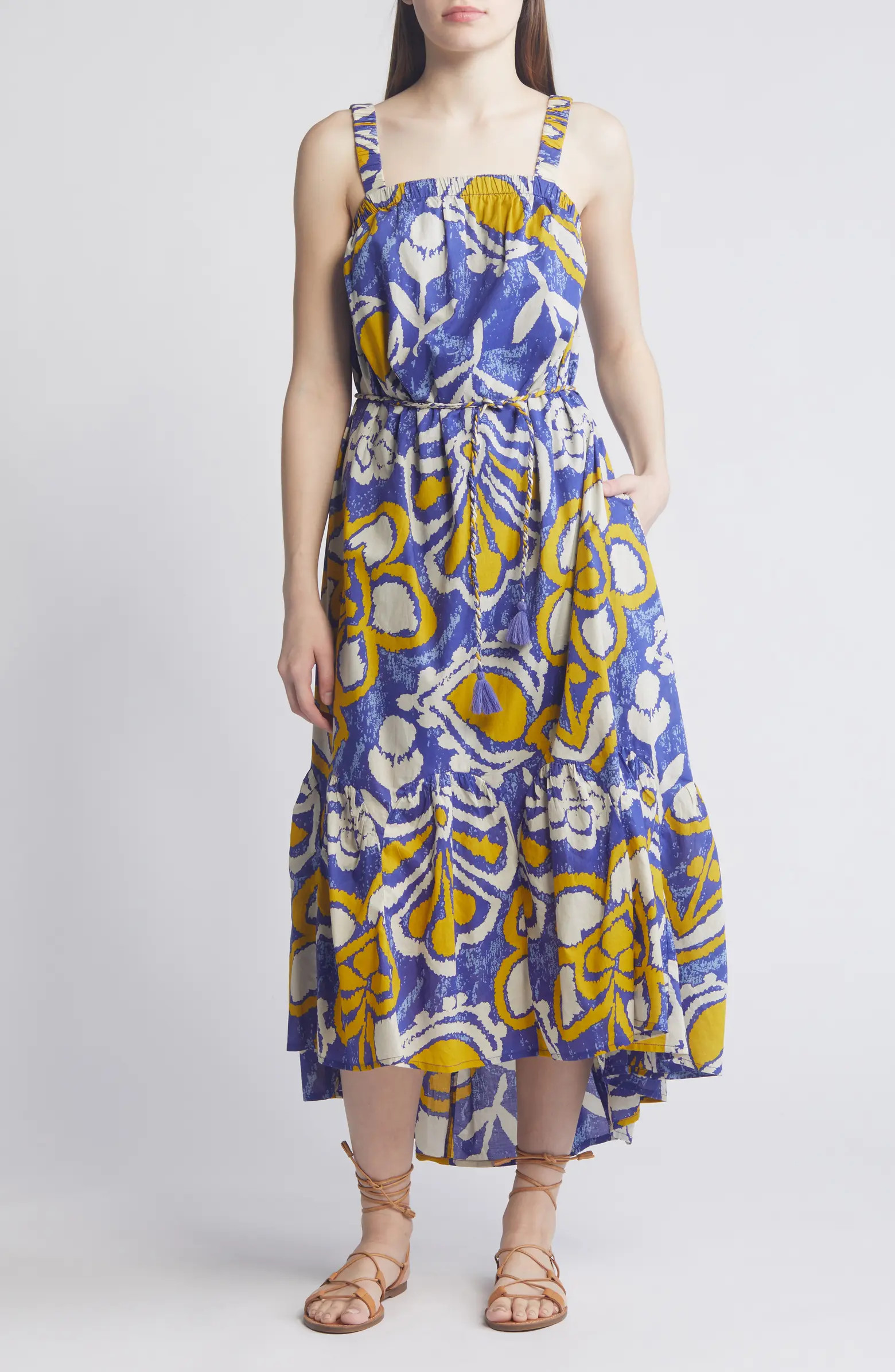 Cleobella Muriel Abstract Print Organic Cotton High-Low Sundress | Nordstrom | Nordstrom