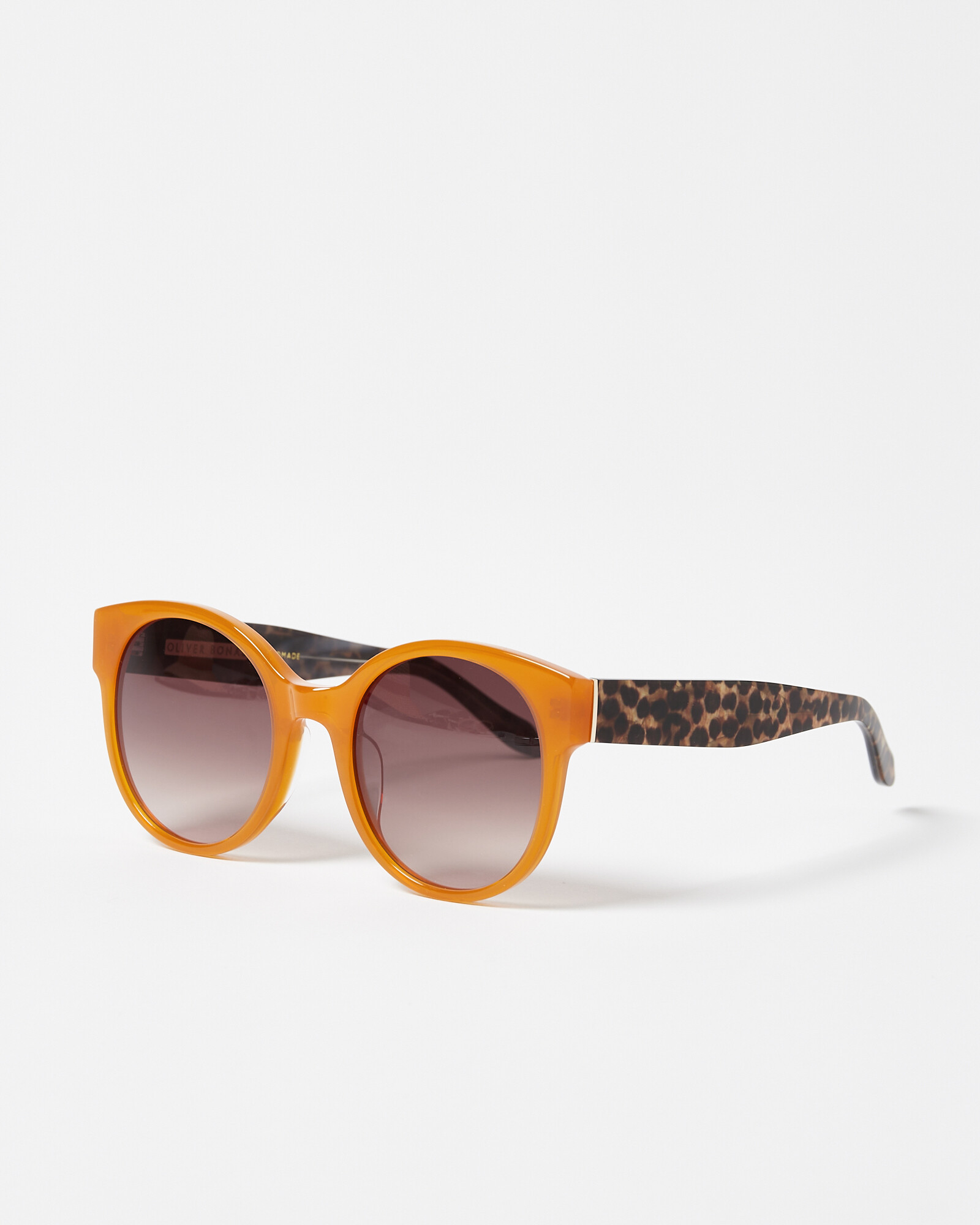 Orange Round Acetate Sunglasses | Oliver Bonas | Oliver Bonas (Global)