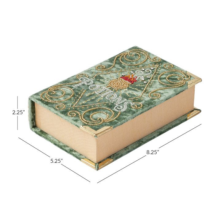 Harry Potter™ Potions Book Velvet Jewelry Box | Pottery Barn Teen