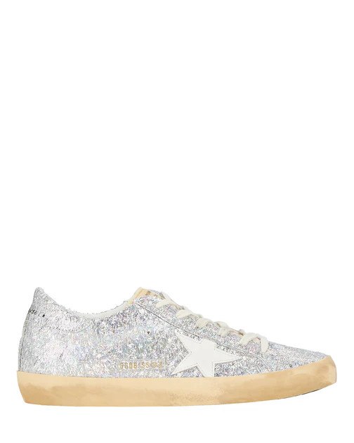Golden Goose Superstar Glitter Low-Top Sneakers | Shop Premium Outlets