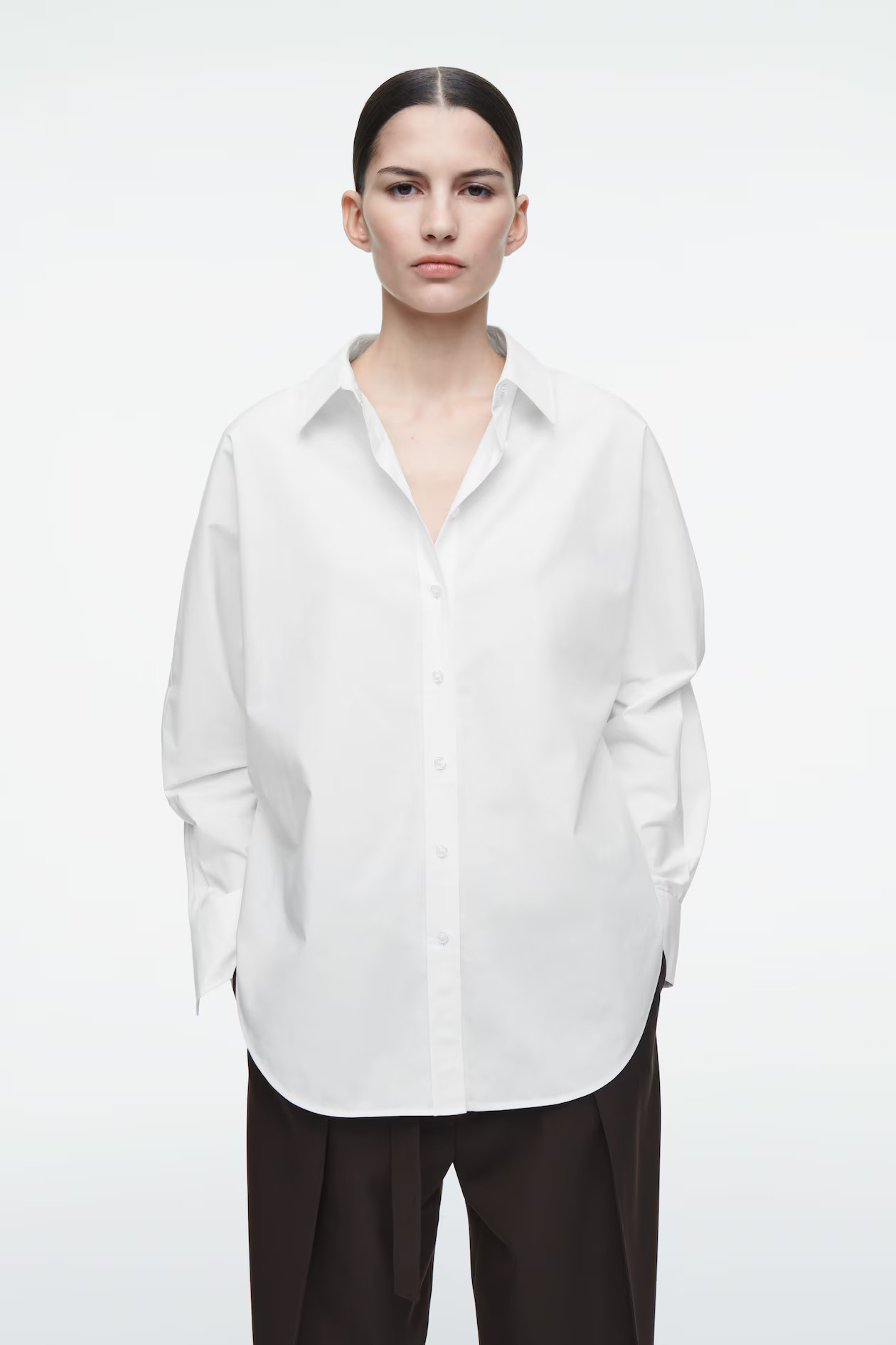 RELAXED COTTON SHIRT - WHITE | COS (EU)
