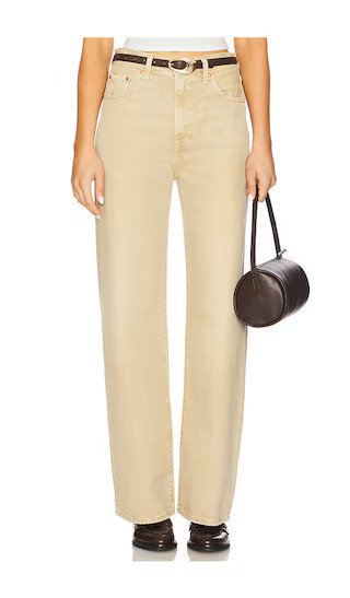 Ribcage Wide Leg Jeans in Scraped Travertine | Revolve Clothing (Global)