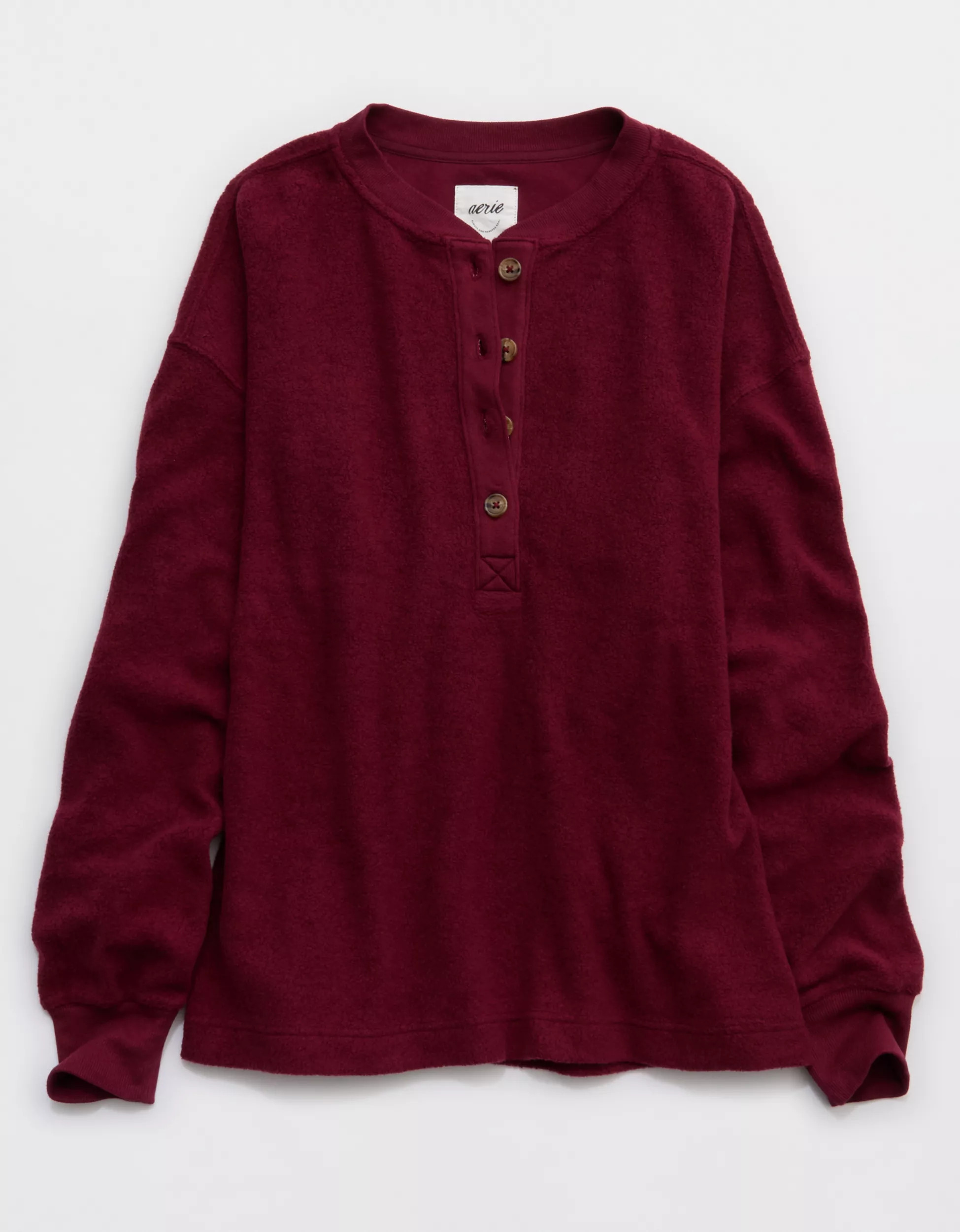Aerie Sherpa Henley | American Eagle Outfitters (US & CA)