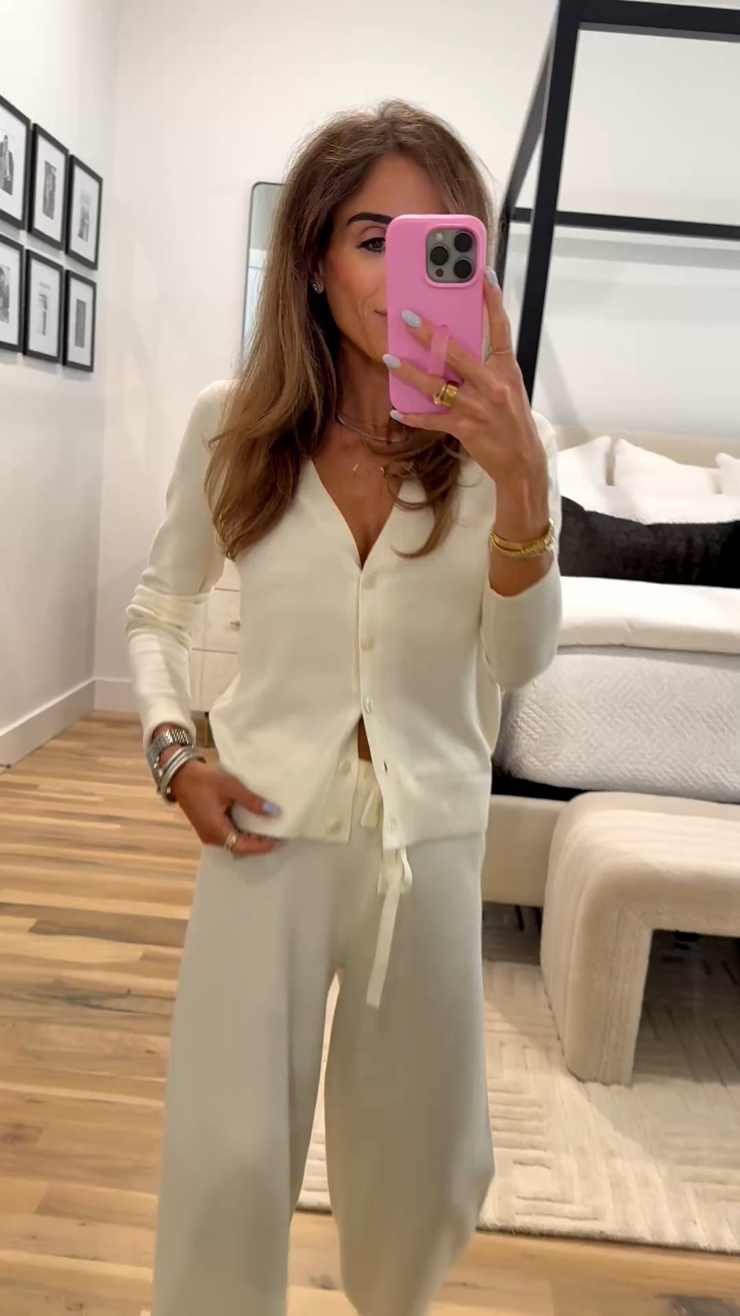 These cropped knit pants are on sale with code FLASH30 wearing size xs and have a matching cardigan

#LTKPetite #LTKSaleAlert