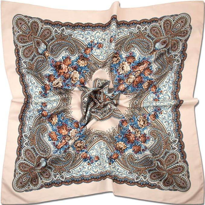 corciova XL 40x40 Satin Square – Oversized Silk-Feel Fashion Scarf for Women, Hair Wrap, Headba... | Amazon (US)