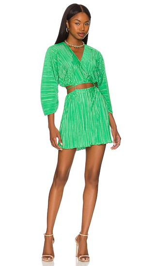 Plisse Sculpted Dress in Summer Green02 | Revolve Clothing (Global)