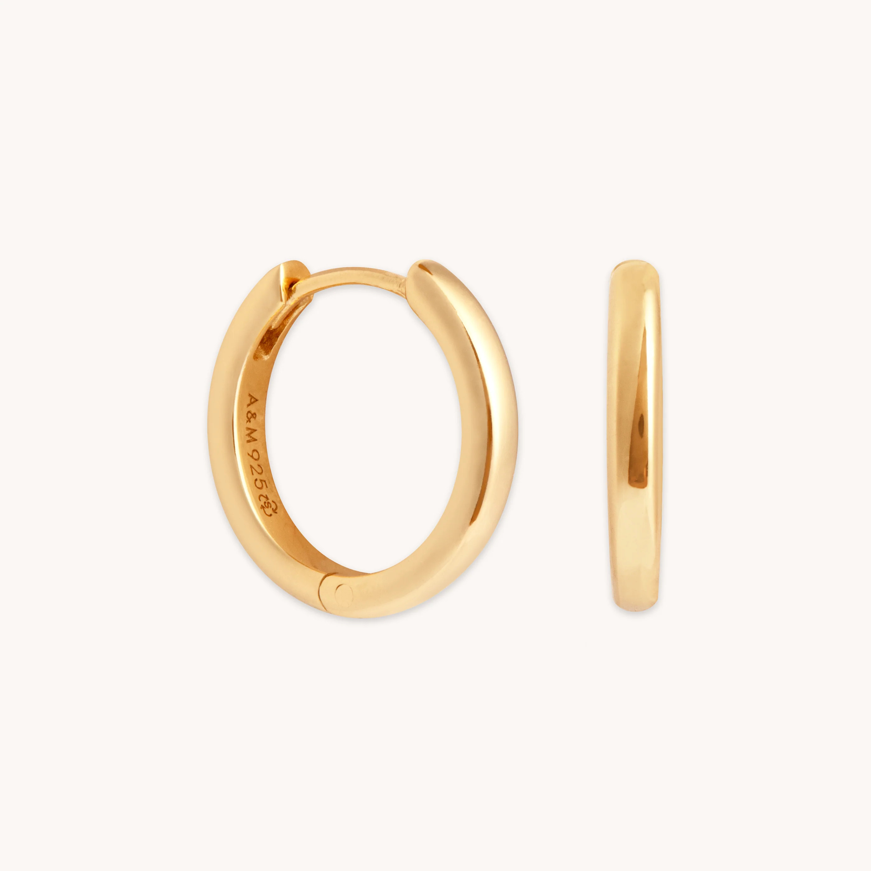 Essential Small Hoops in Gold | Astrid & Miyu UK