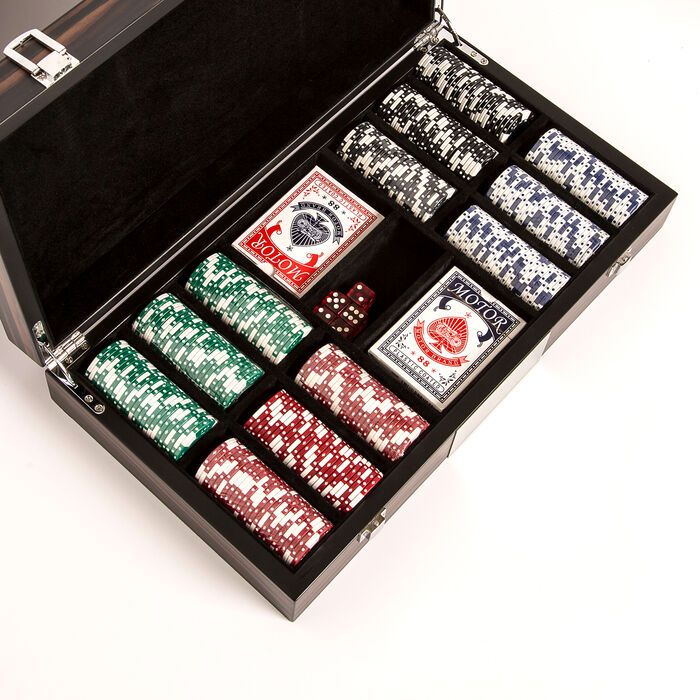 Brouk & Co. "Matte Ebony" 300-Chip Poker Set | Ross-Simons