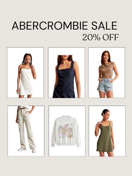 Save 20% off sitewide at the Abercrombie Sale! Shop spring fashion including flirty spring dresses, graphic tees and graphic sweatshirts, cargo pants, active dresses and must-have denim shorts! 

#LTKSpringSale #LTKfindsunder100 #LTKsalealert