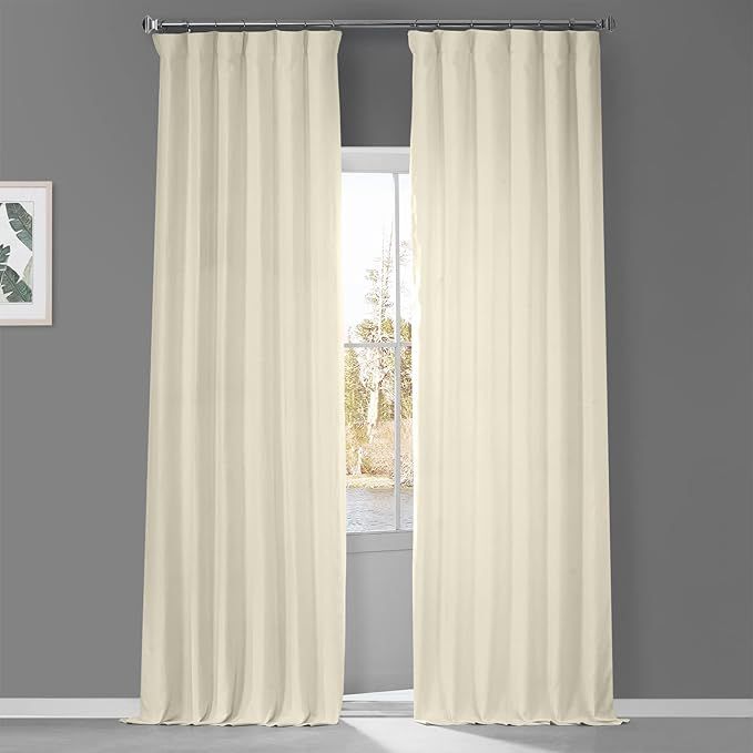 HPD Half Price Drapes French Linen Curtains For Room Decorations Light Filtering 50 X 108 (1 Pane... | Amazon (US)
