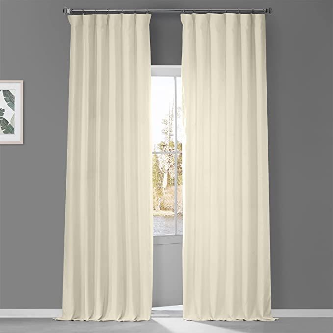 HPD Half Price Drapes French Linen Curtains For Room Decorations Light Filtering 50 X 96 (1 Panel... | Amazon (US)