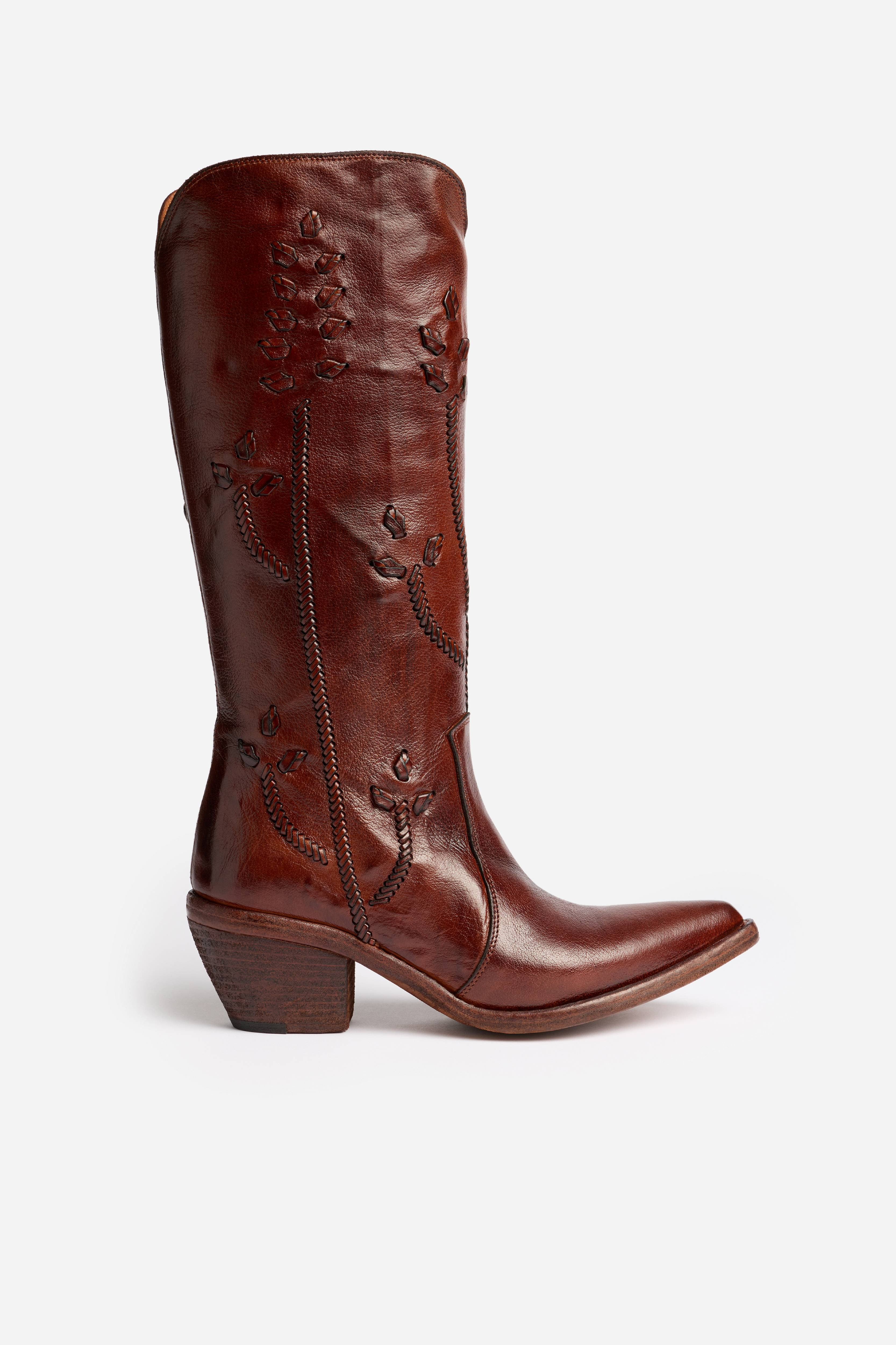 HAND EMBROIDERED ITALIAN LEATHER COWBOY
                                
                        ... | Johnny Was