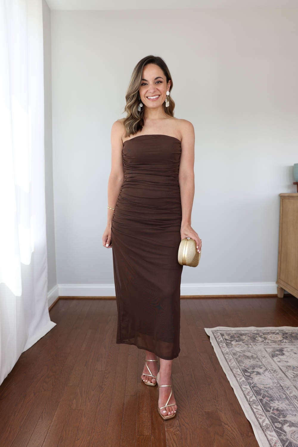 Petite-friendly special occasion dresses! Perfect for parties, weddings and more in neutral colors you can wear through multiple seasons. 

Brown dress: xxs 
Gold shoes: similar linked

My measurements for reference: I’m 4’10” and 105lbs. My bust, waist, and hip measurement is 32”, 24”, and 36”.

#LTKPetite #LTKWedding