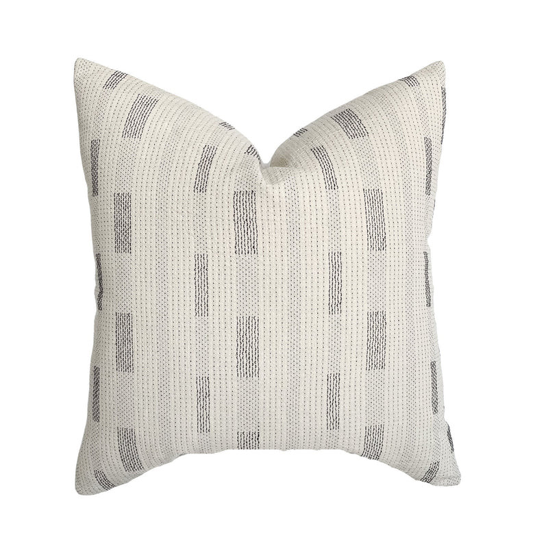 Smith | Woven Stripe Pillow Cover | Linen and James