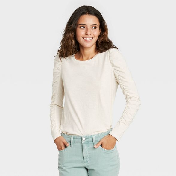 Women's Long Sleeve Ruched T-Shirt - Universal Thread™ | Target