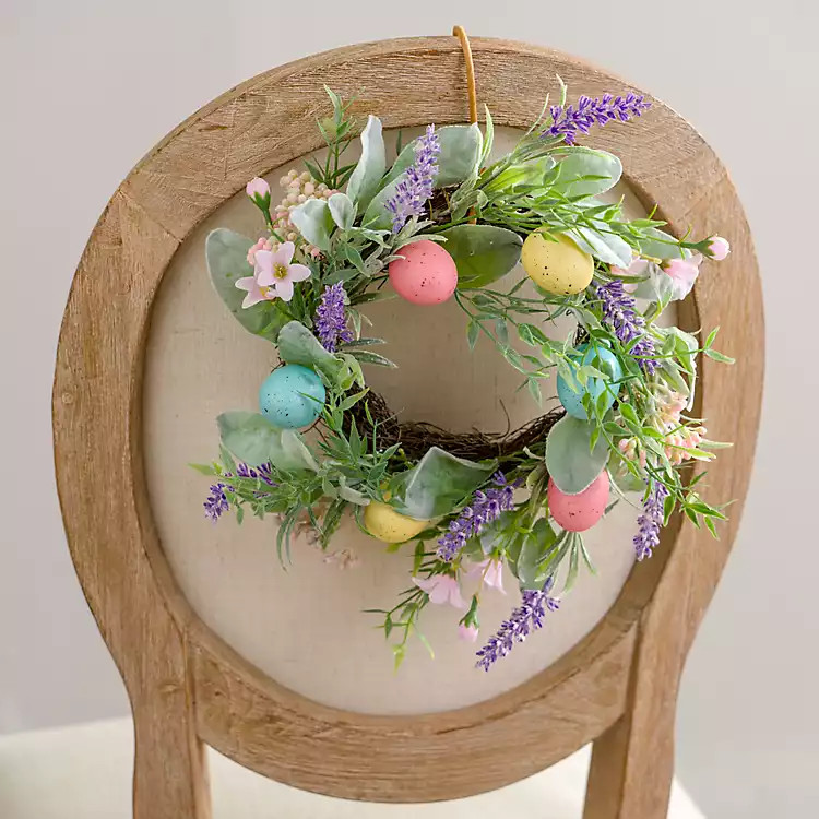 New! Lavender & Lamb's Ear Mini Wreath | Kirkland's Home