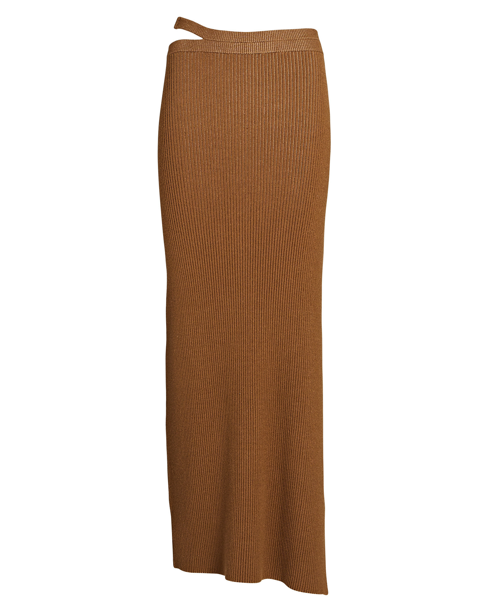 Archie Cut-Out Recycled Rib Knit Skirt | INTERMIX