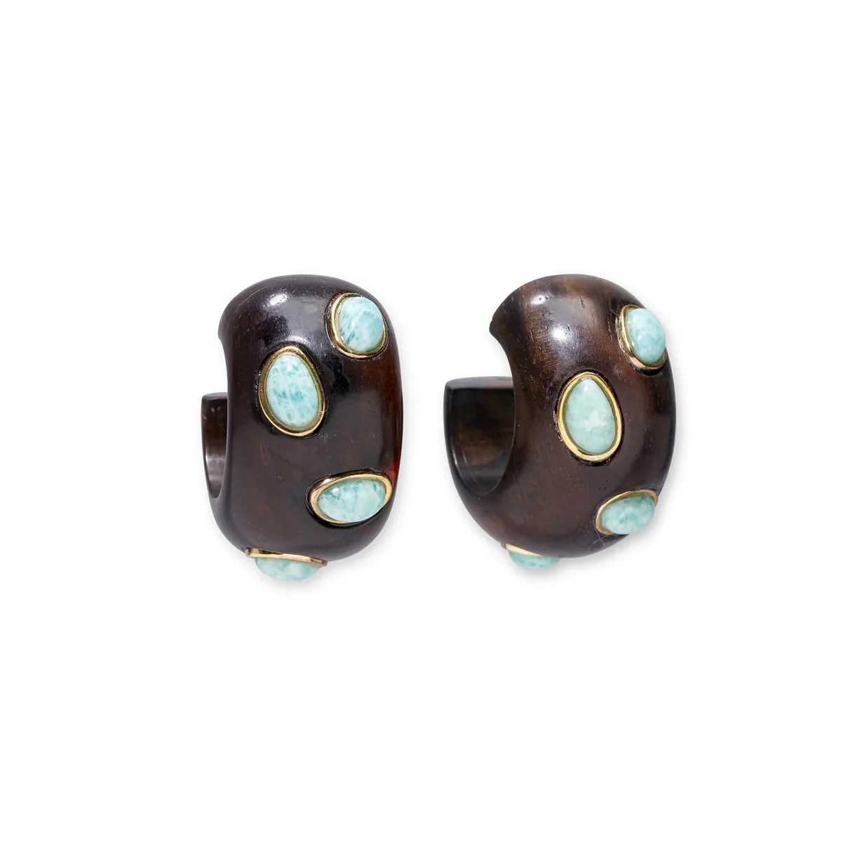 Acacia Earrings in Amazonite | Lizzie Fortunato | Hunt and Hostess (US)