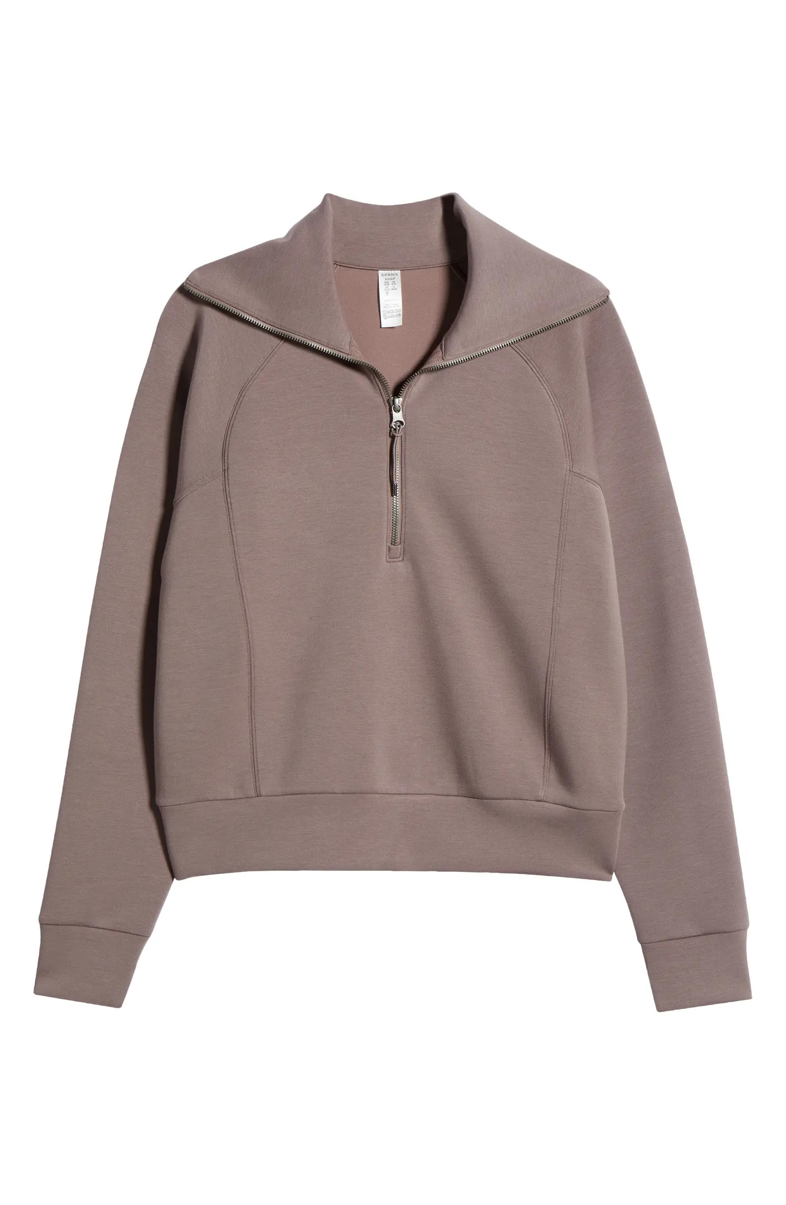 SPANX® AirEssentials Half Zip Sweatshirt | Nordstrom | Nordstrom