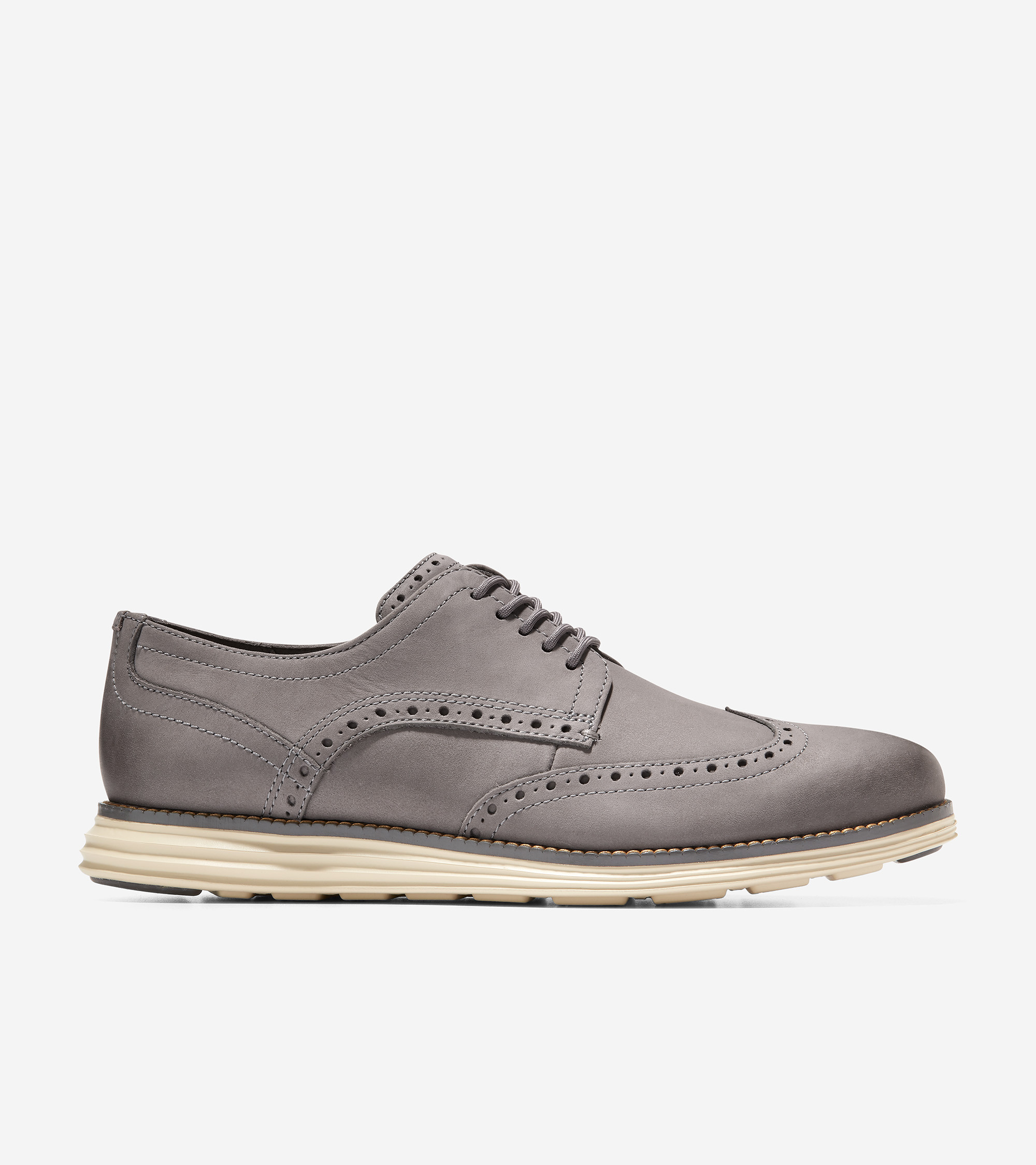 Men's Men's ØriginalGrand Wingtip Oxford in Ironstone-Alabaster | Cole Haan | Cole Haan (US)