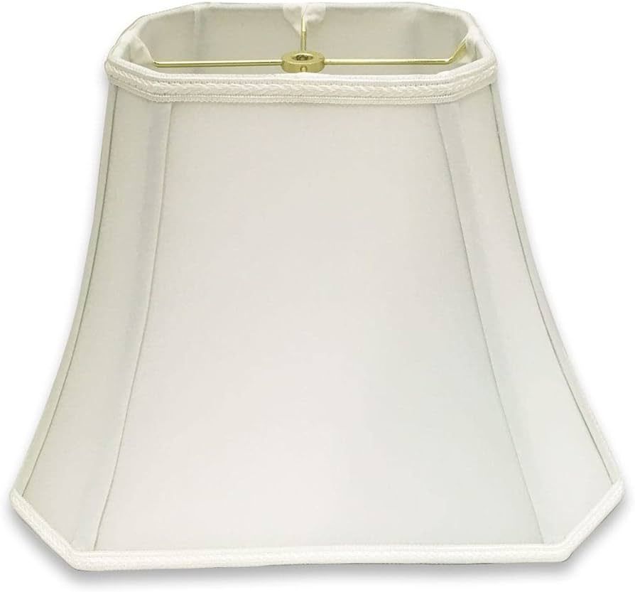 Royal Designs, Inc. Rectangle Cut Designer Bell Shade, Spider Fitter, White, 8 x 14 x 10.6, DSO-6... | Amazon (US)