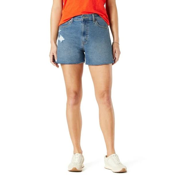 Signature by Levi Strauss & Co.™ Women's Heritage 3" High Rise Cutoff Short | Walmart (US)
