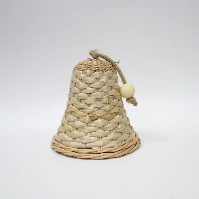 Natural Color Wicker Bell Table Decor, 200mm, 8 in, by Holiday Time | Walmart (US)