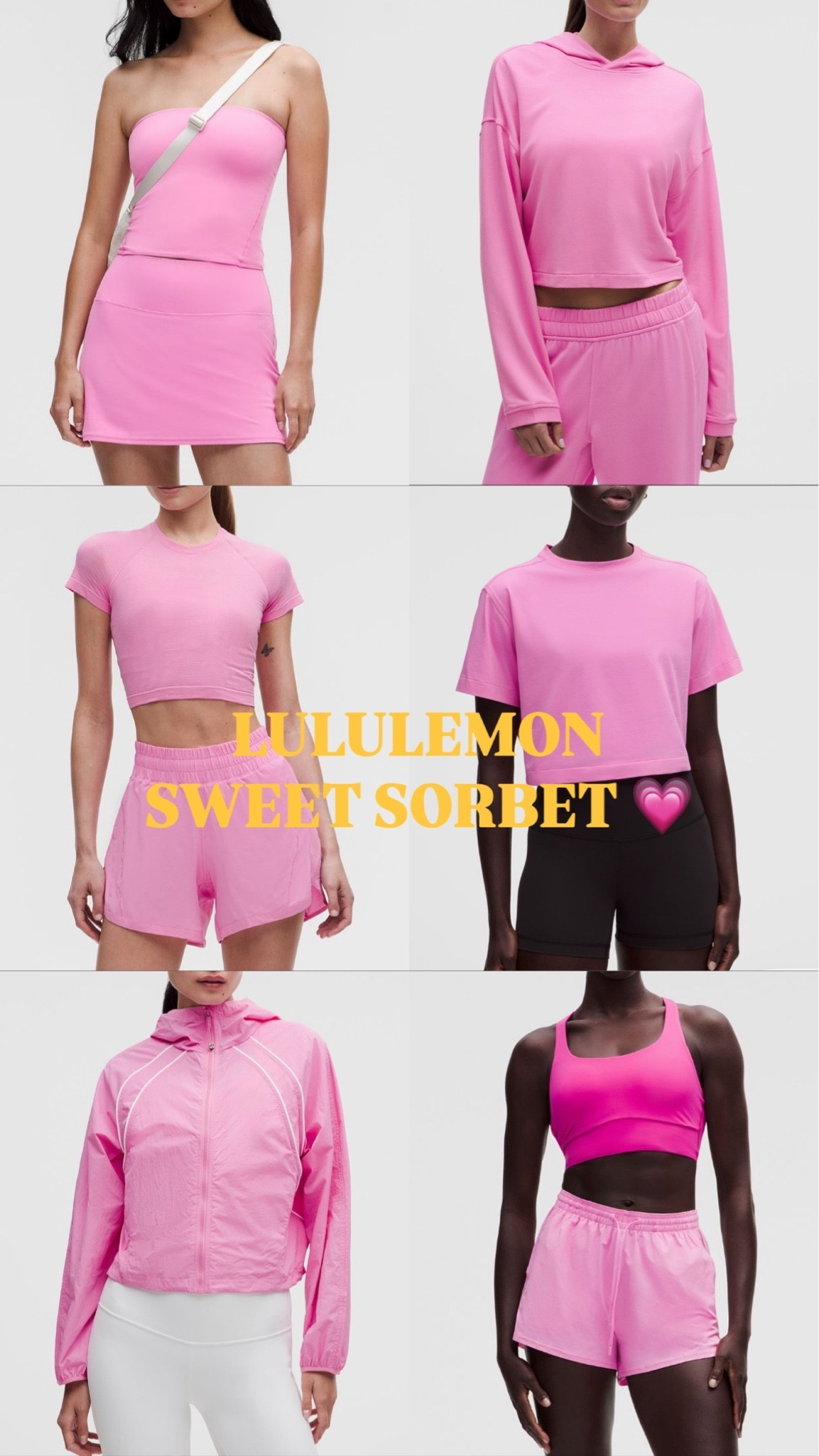Loving the new @lululemon sweet sorbet color 😍