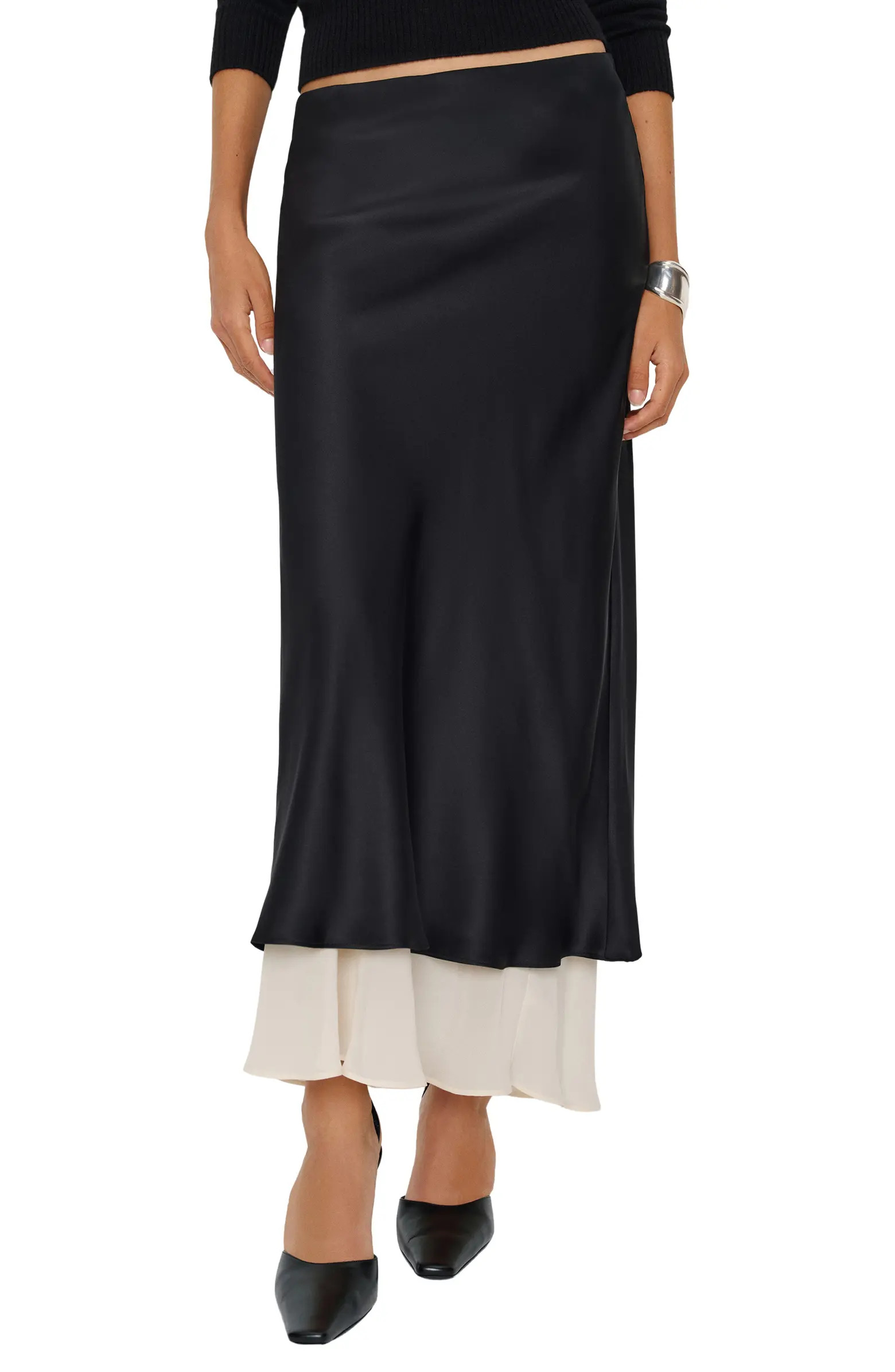 Reformation Marcia Layered Silk Maxi Skirt | Nordstrom | Nordstrom