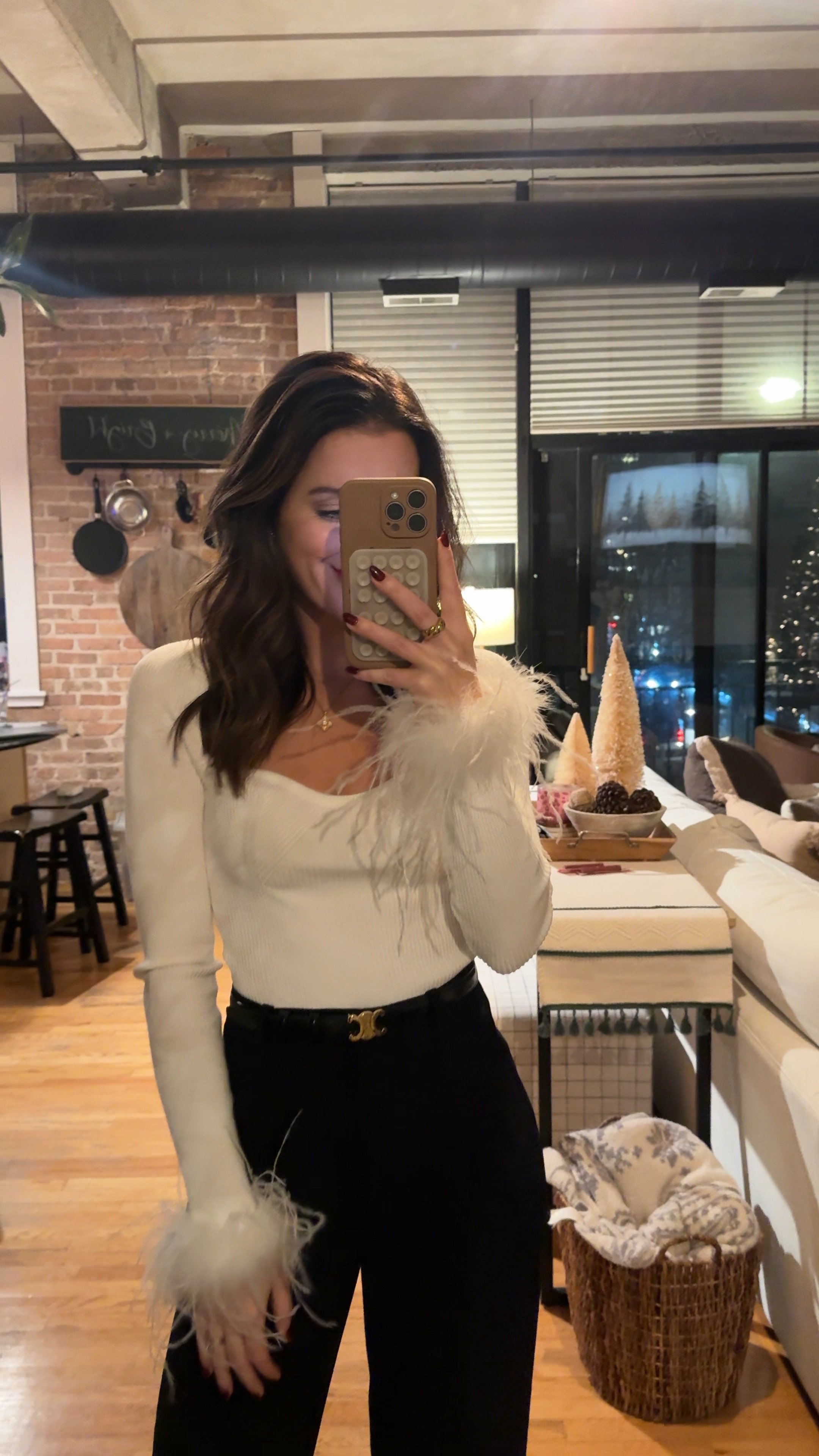 Holiday outfit- linking an almost identical top that’s a steal of a deal and Amazon wrist cuffs to get the look for less. 

#LTKParties #LTKHoliday