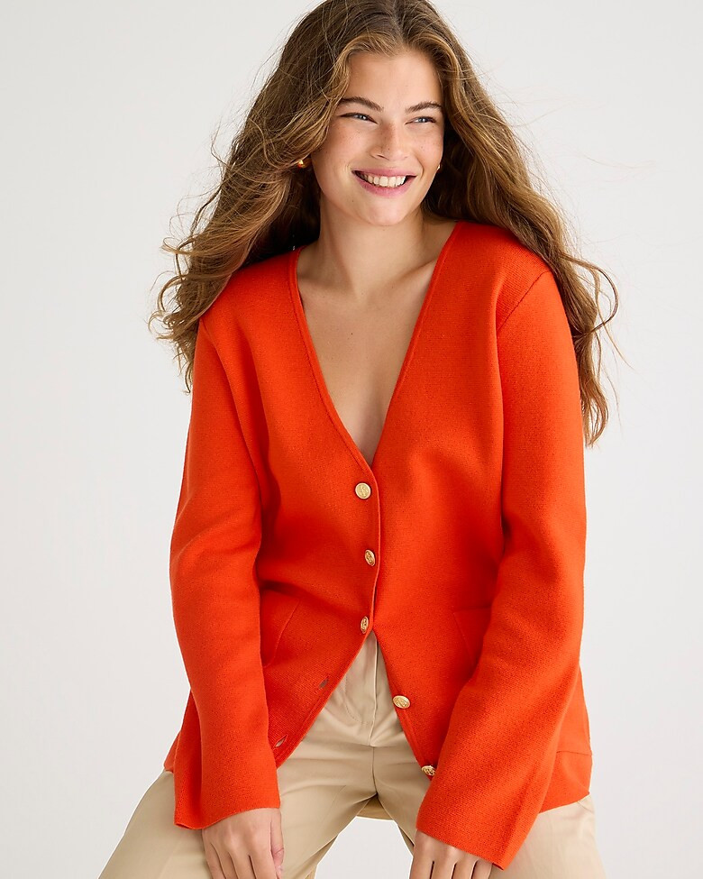 Giselle V-neck sweater-blazer | J. Crew US