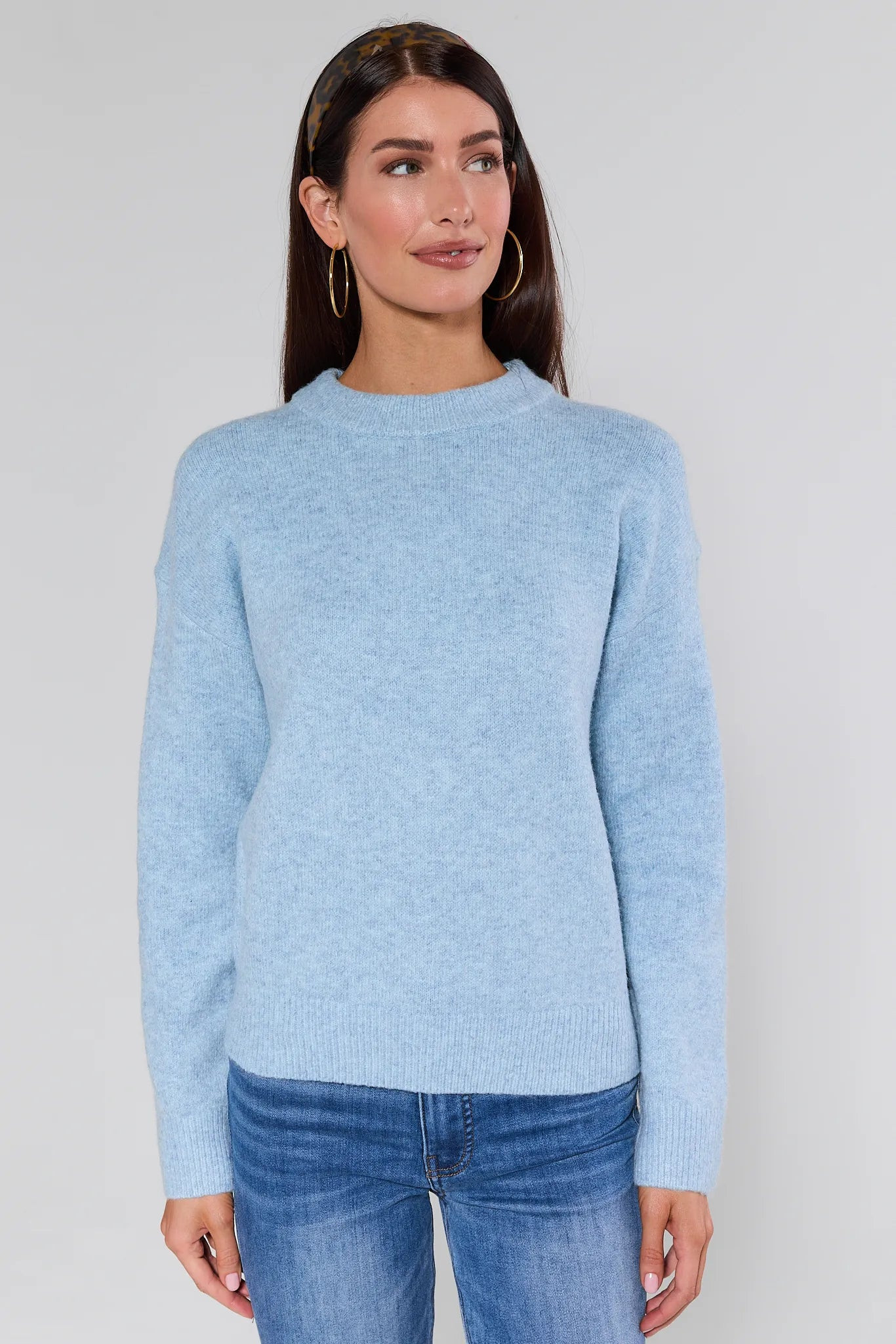 Natalie Blue Knit Sweater | Avara