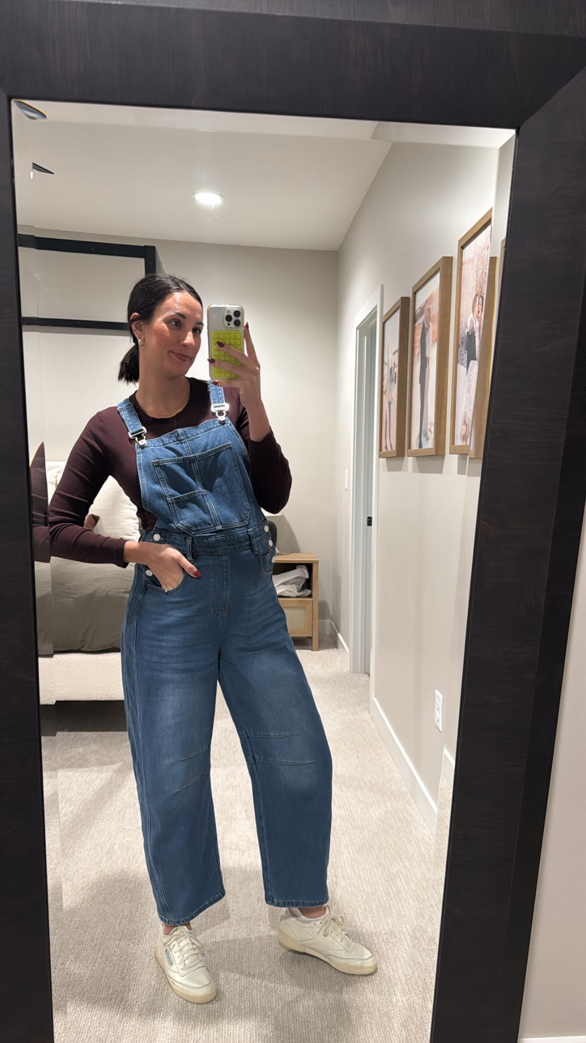 Thankful for overalls at 7.5 months pregnant! Wearing a size medium 

#LTKBump #LTKdayinmylife #LTKSaleAlert