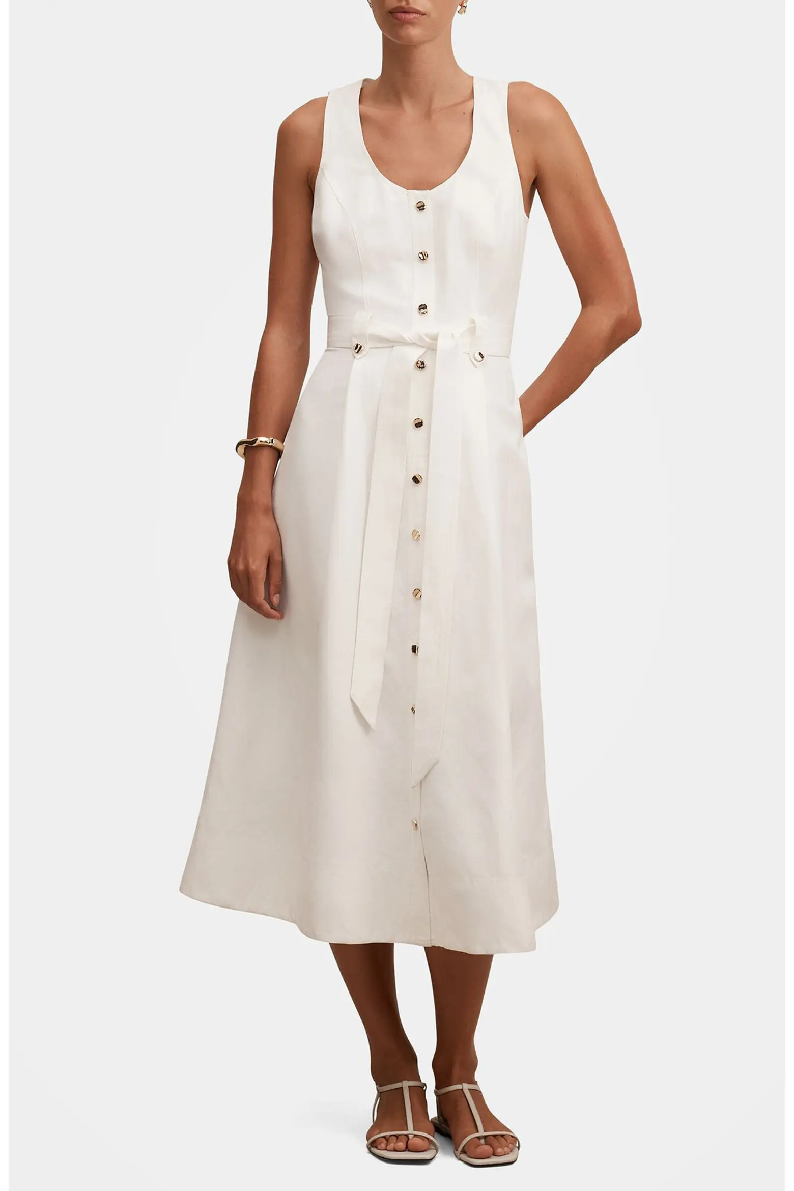 Priscilla Button Down Midi Dress (Women) | Nordstrom | Nordstrom
