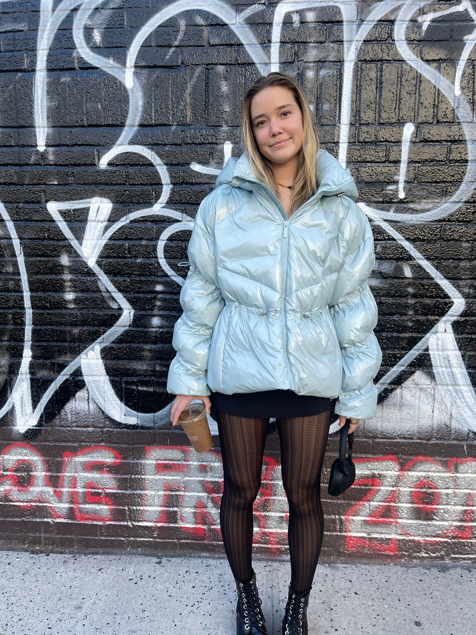 Stunner Puffer Jacket Chalk Blue curated on LTK