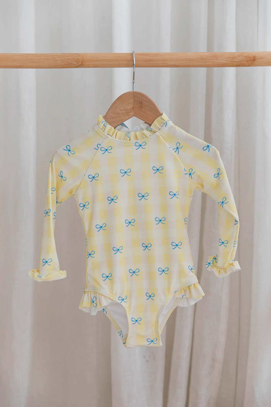 Laguna Rashguard - Lemoncello Check | Kid's Swimwear | Ollie's Day