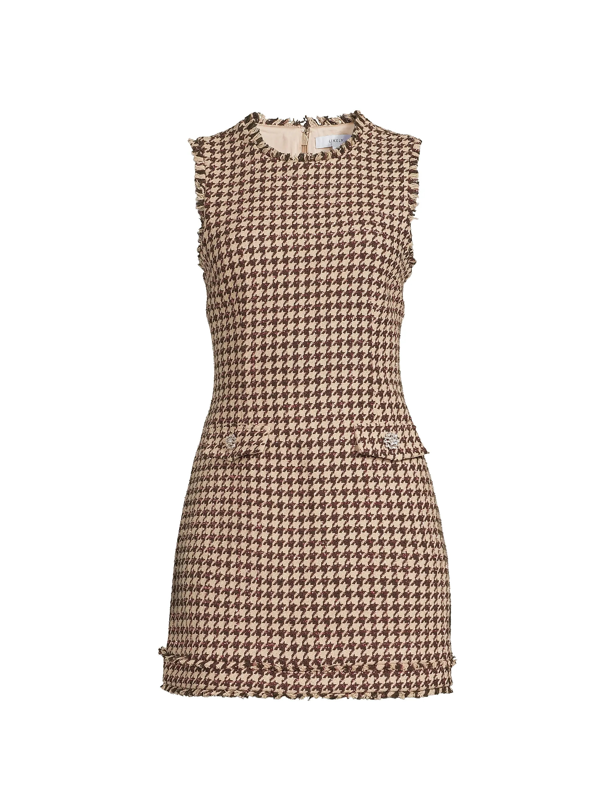 Likely Azalea Houndstooth Minidress | Saks Fifth Avenue | Saks Fifth Avenue