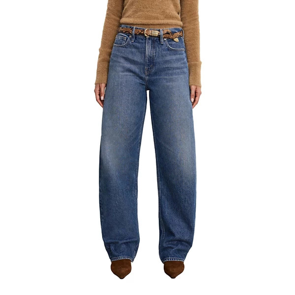 Women's GOOD AMERICAN Good Relaxed Fit Barrel Jeans Indigo 10 32 | Scheels