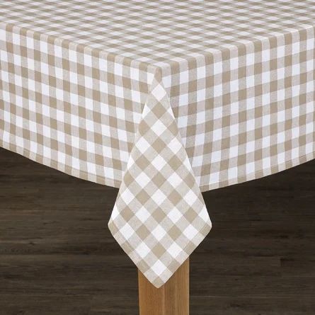 August Grove® Andreas Gingham 100% Cotton Square/Oval Tablecloth | Wayfair | Wayfair North America